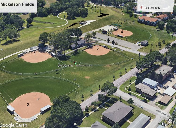 Mickelson Park & Softball Fields Fargo Parks